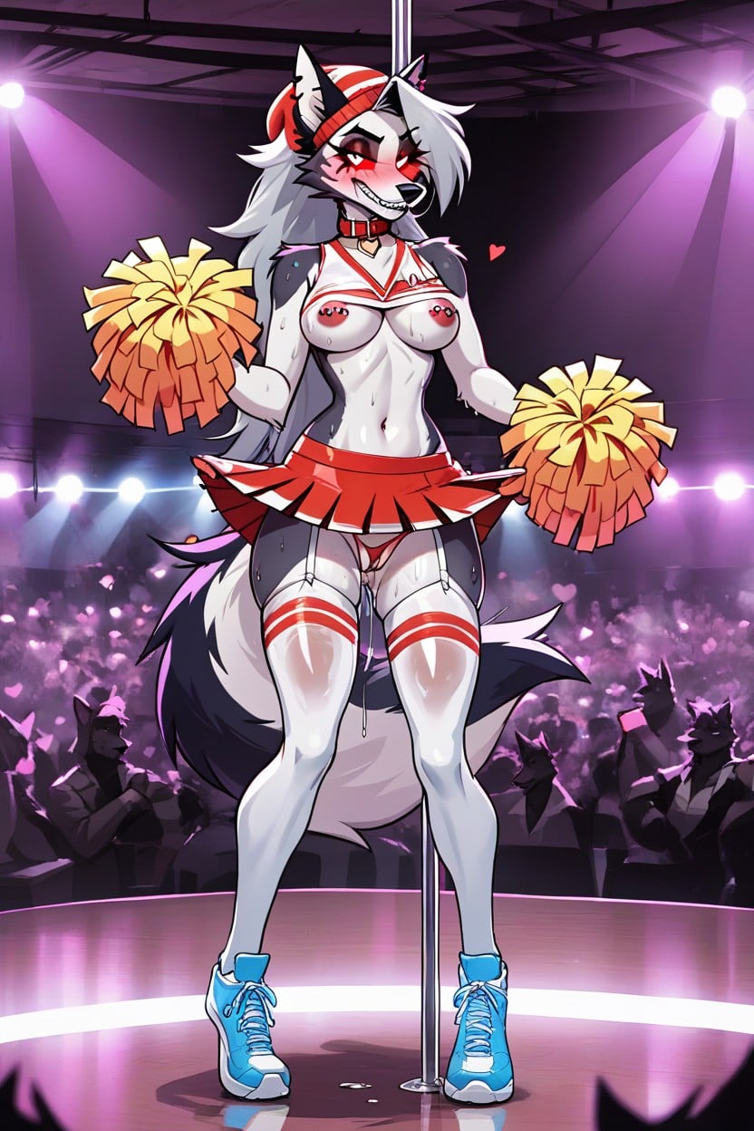 Clenched Teeth, Heart Eyes, Camel Toe Furry AI Porn