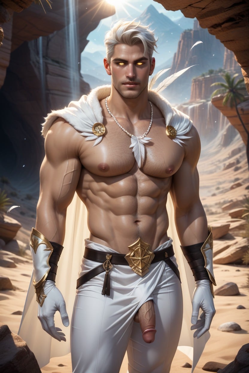 Naked Penis, Tight Chest, Erect Penis AI Gay Porn