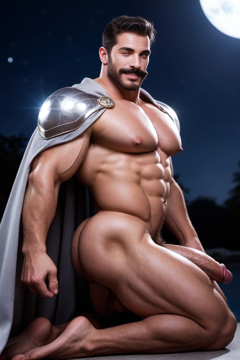Big Arms, Nude, Disco Ball Furry AI Porn