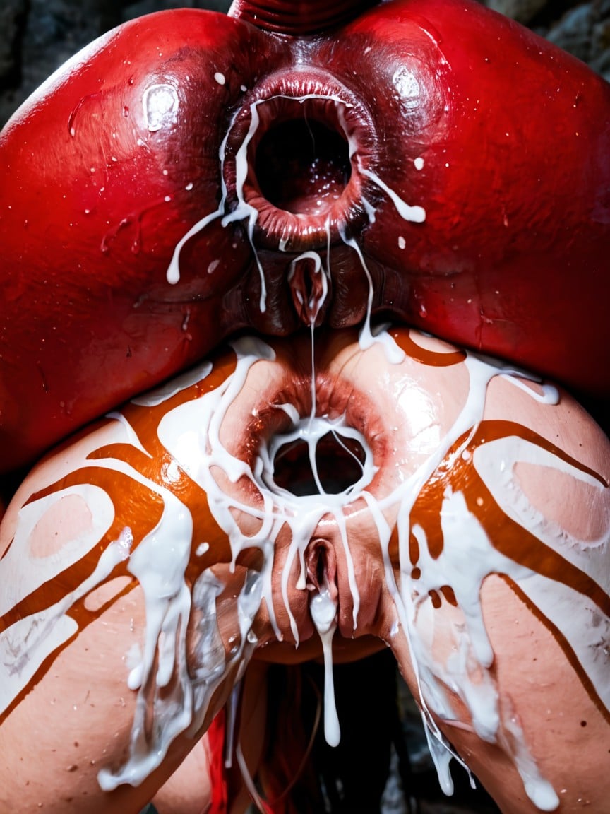Black Fur Covering Body, Extremely Sweaty, Black Claws AI Porn