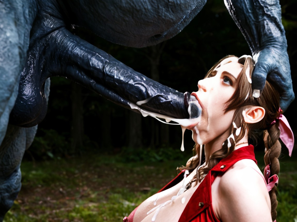 Forest, Cock Bigger Than Her Arm, Barbed Penis AI Porn