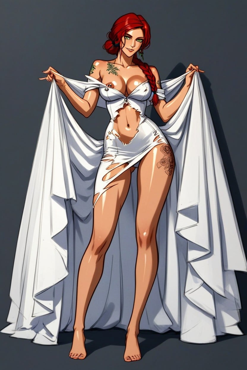 Waist, Standing, Happy AI Porn