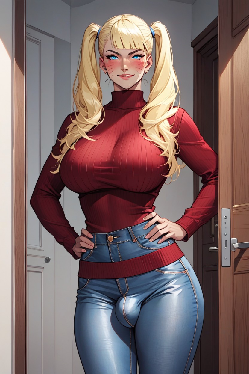 Nsfw, Cock Bulge, Broad Wide Hips Hentai AI Porn