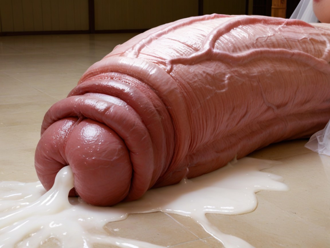 Massive Flaccid Cock, Many Huge Cocks And Balls, Taken Off Pantie On Floor AI Porn