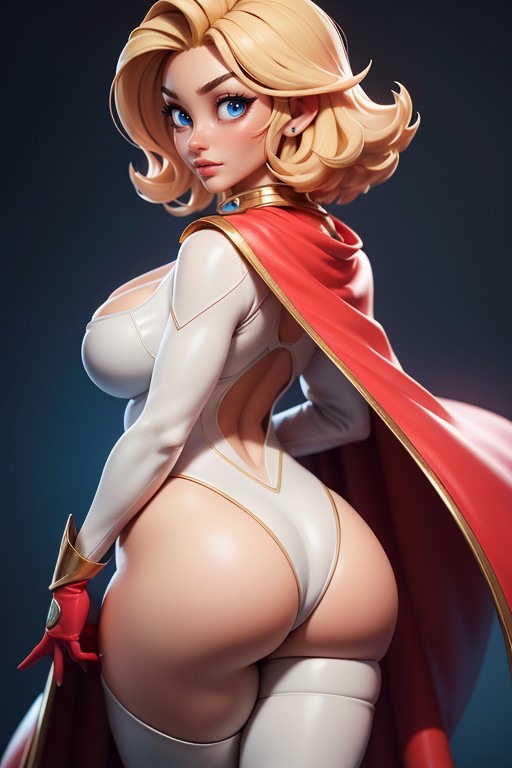 Blonde Hair, Huge Breasts, Massive Ass AI Porn