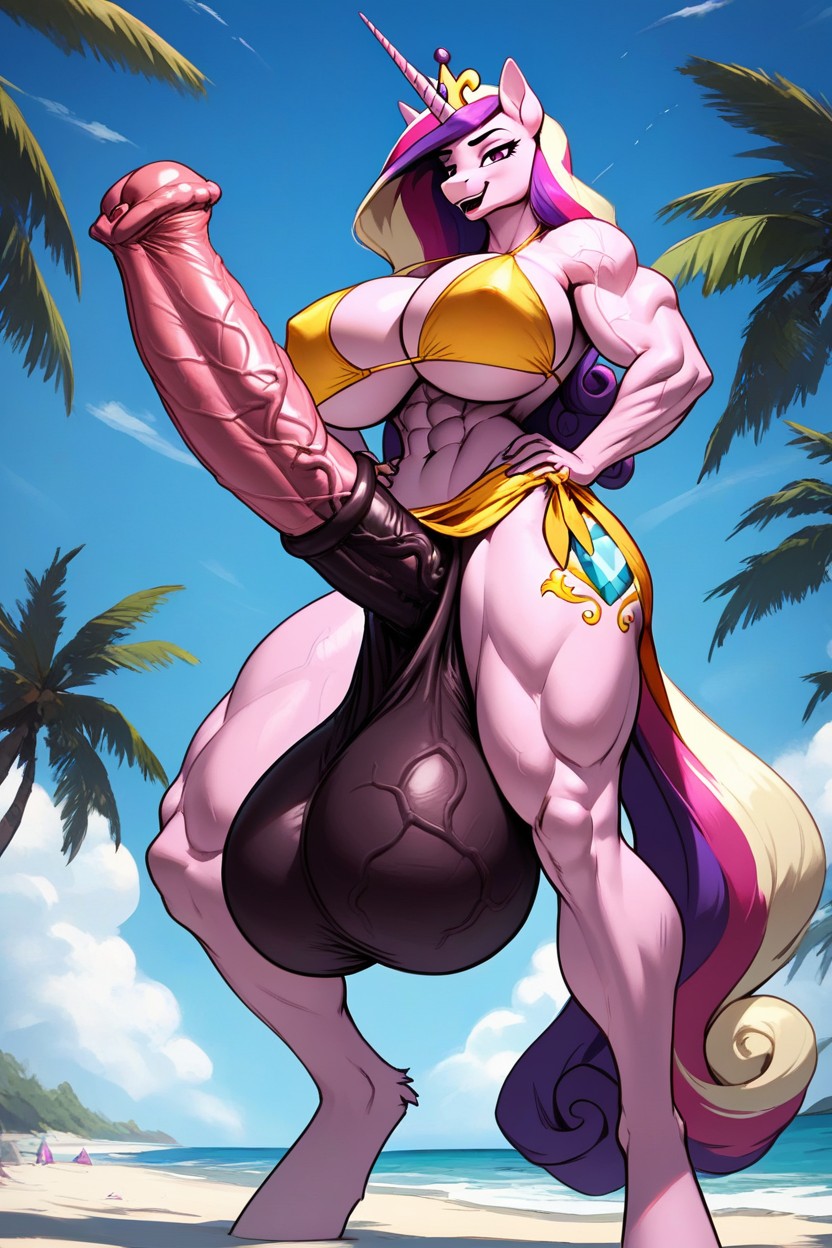 Pony, Thick Thighs, Futanari AI獸人黃片