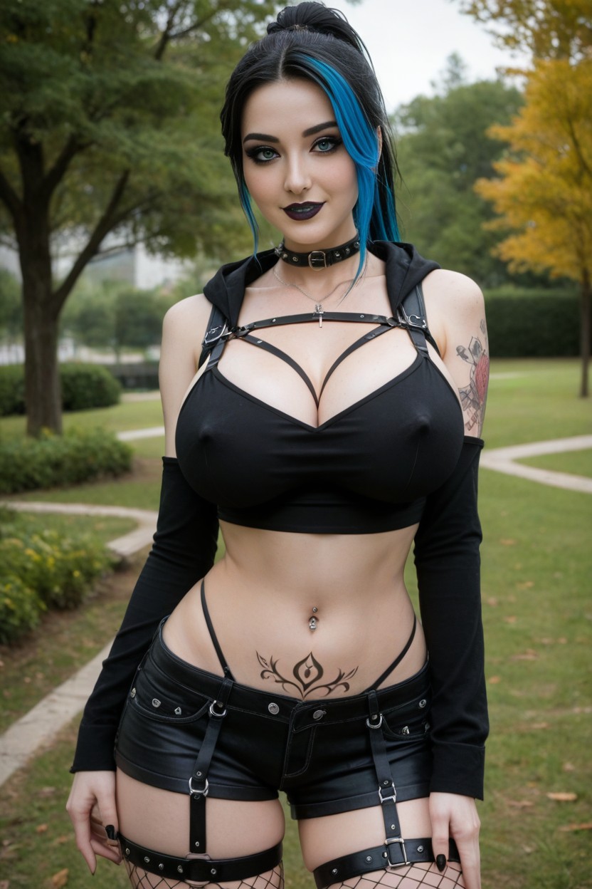 Cross Necklace, Collar, Pale Skin AI Porn