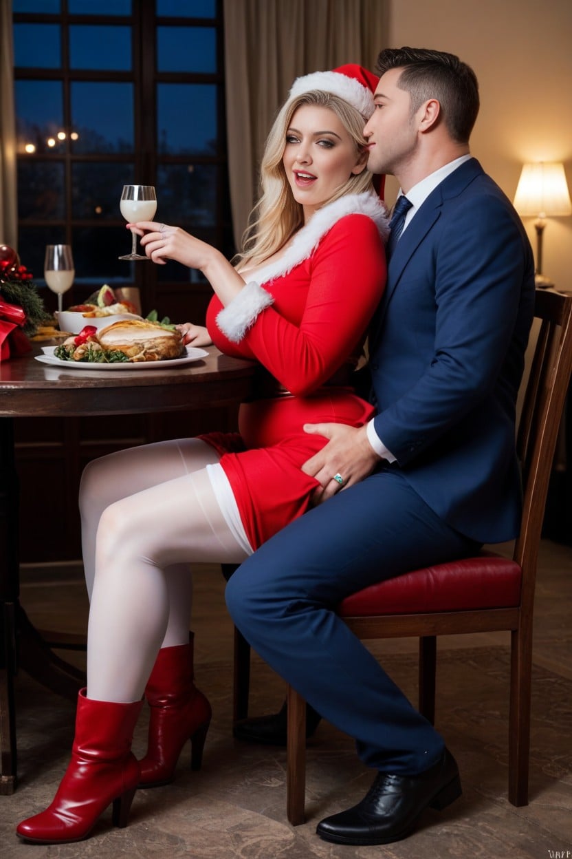 Sitting On His Cock, Cum On Clothes, Wedding Ring AI 포르노