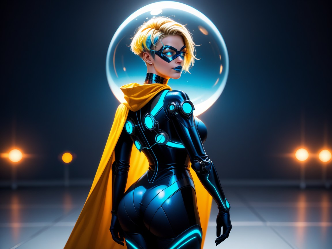 Rear View, Clothes Ultra Detailed, Superhero Hentai AI Porn