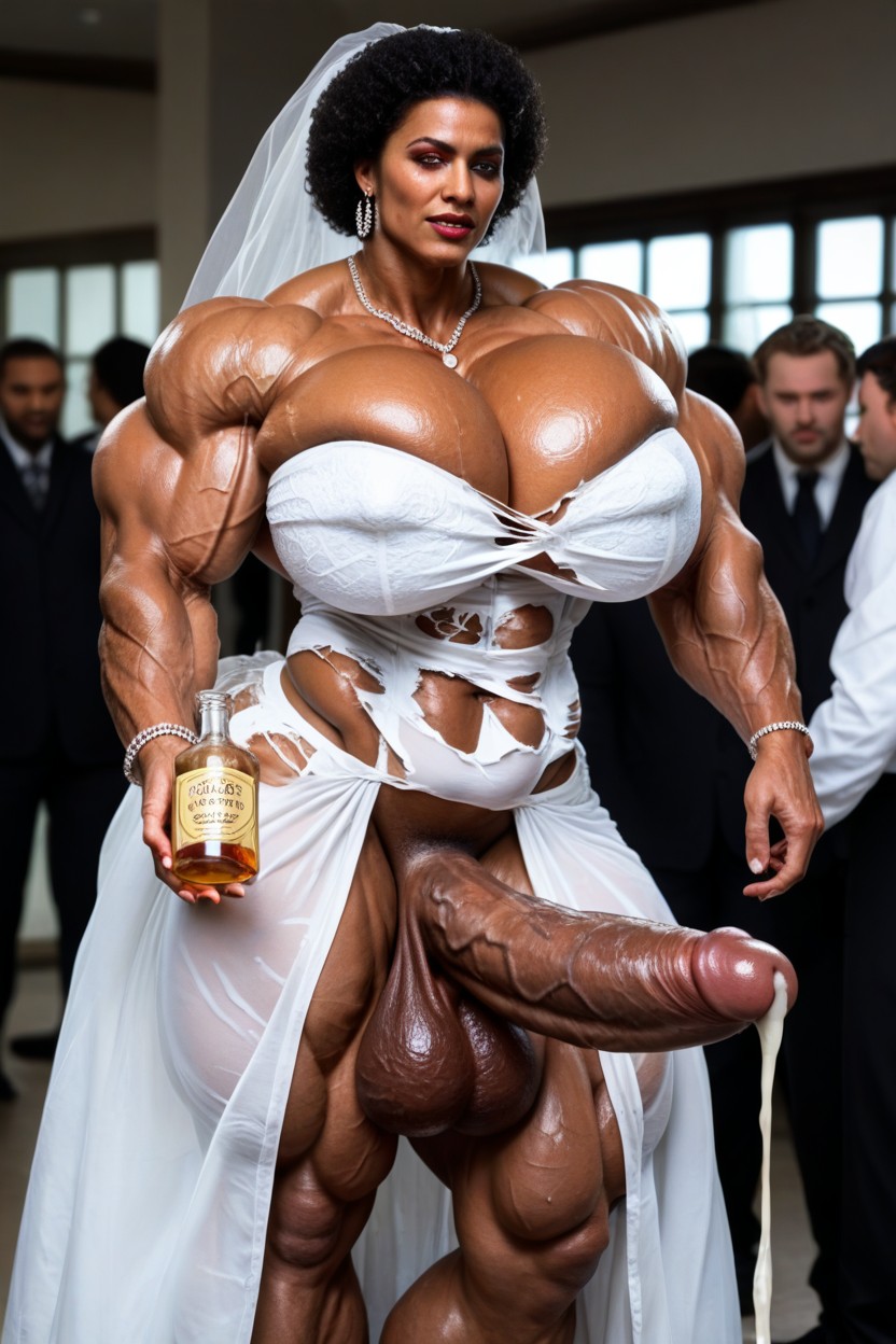 Standing With Husband, Muscle Growth Story, Juicy Veins Shemale AI Porn