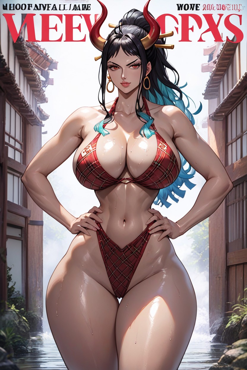 Hands On Hips, Magazine Cover, Thick Lips Hentai AI Porn