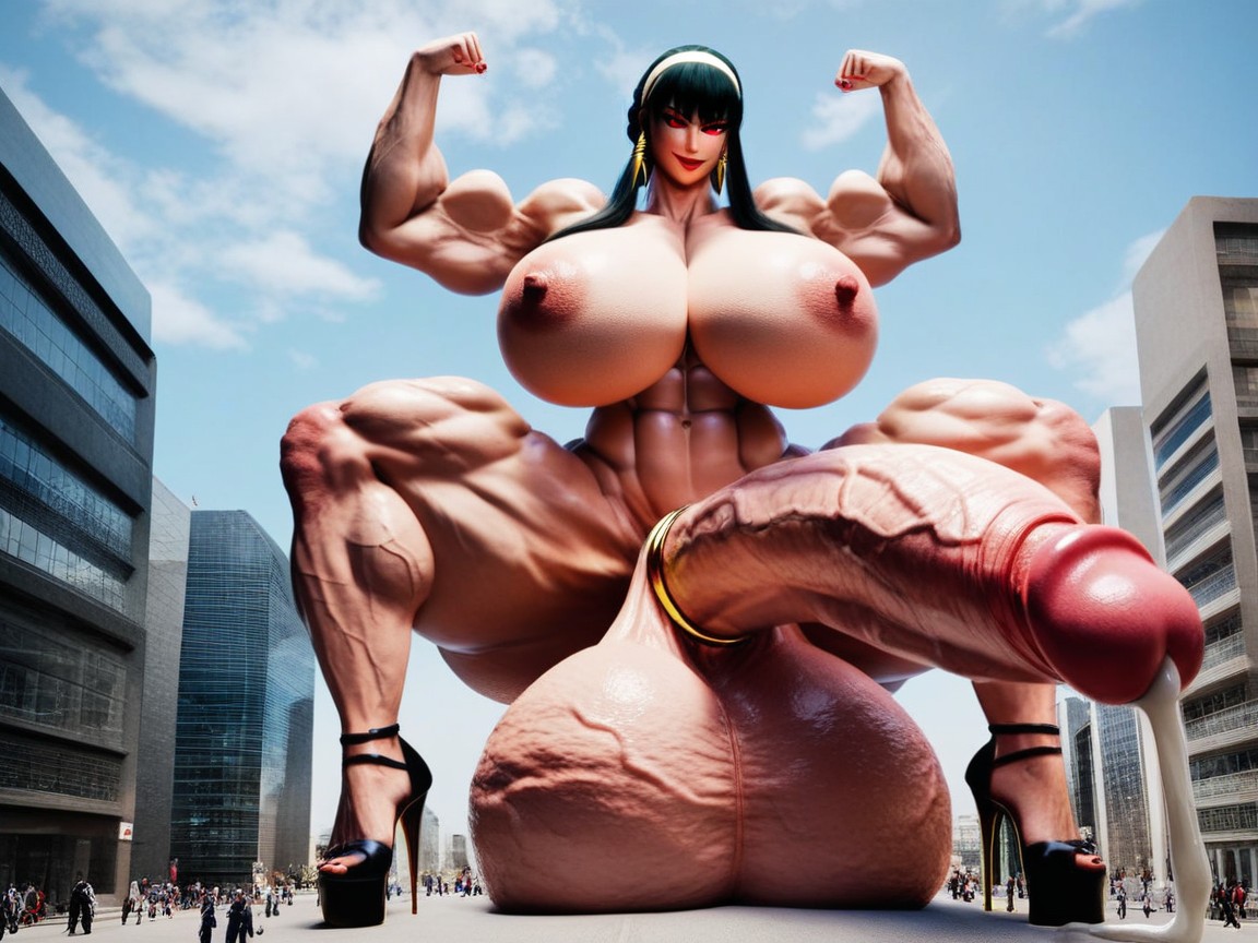 Vieny Cock, Muscle Shoulders, Breast Expansion Shemale AI Porn