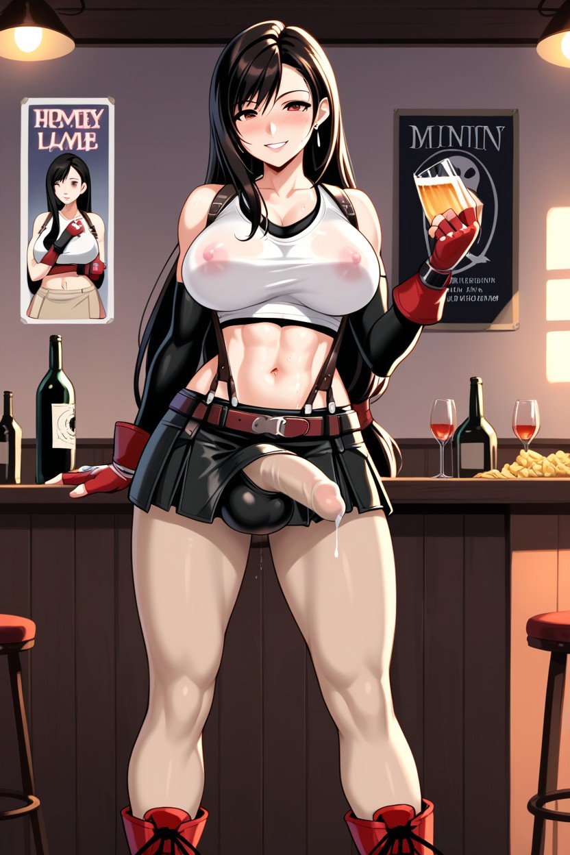 Bulge, Black Microskirt, Standing Транссексуалы AI порно