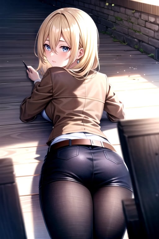 Laying Down (from Behind), Historia (attack On Titan)  Hentai AI Porn