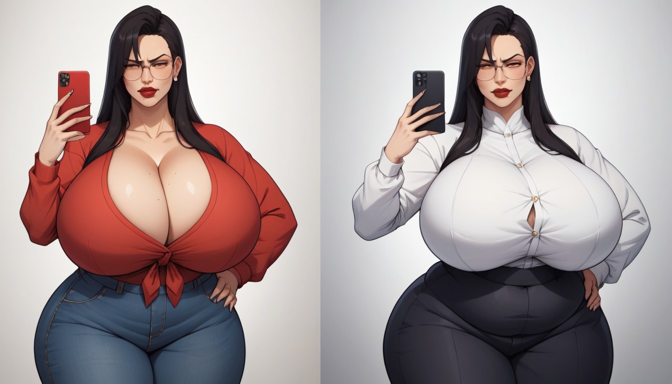 Ssbbw, Before And After Many Of Feeding To Gain Mass Amounts Weight And Fat, Asian Hentai AI Porn