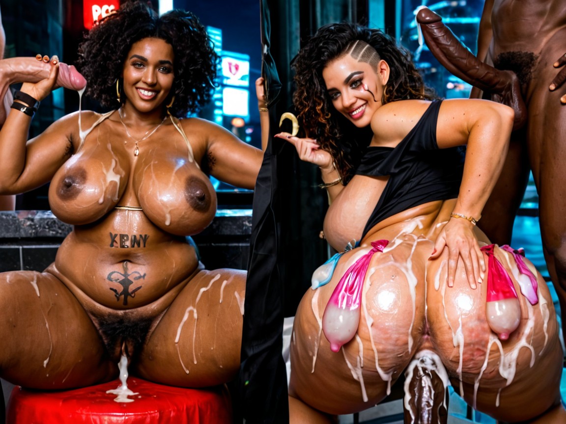 Sweaty, Ssbbw, Impregnation Ebony AI Porn