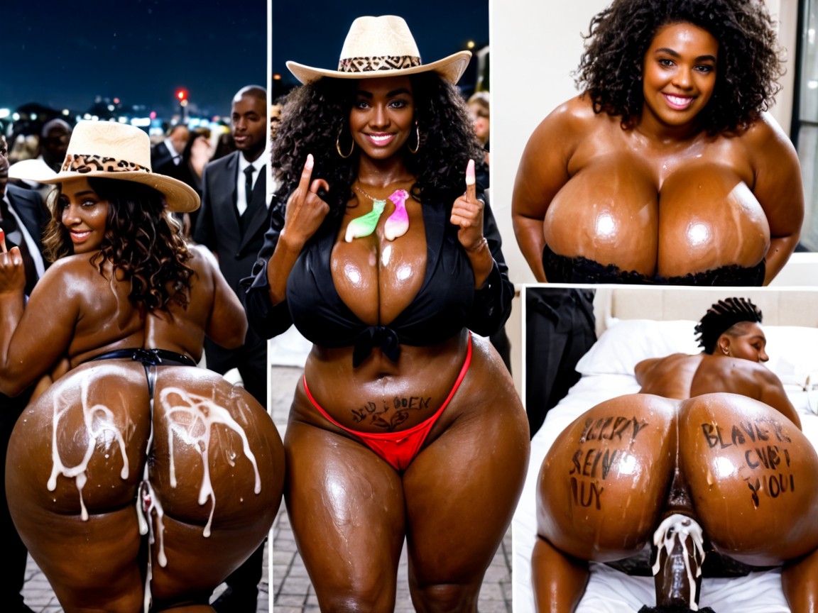 Black On Black Sex, Many People Around, Dark Ebony Ebony AI Porn