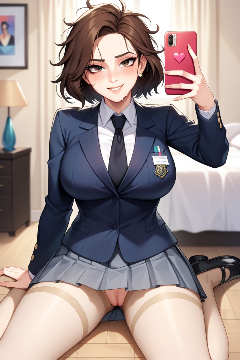 Selfie, Slut, Messy Hair Furry AI Porn