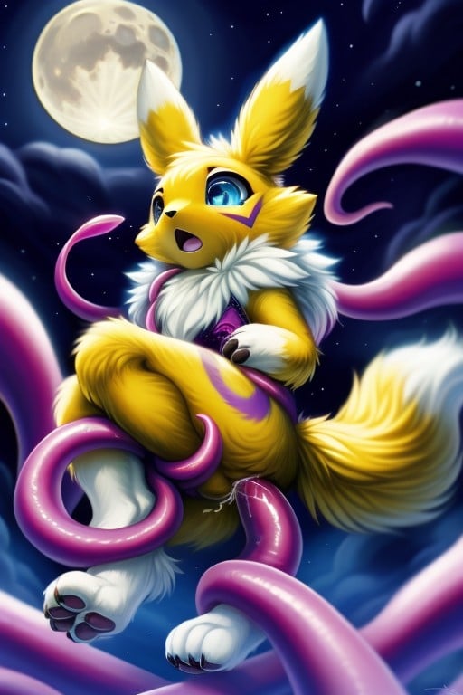 Ferol Dog, Neon Vibrant, Orgasm Furry IA