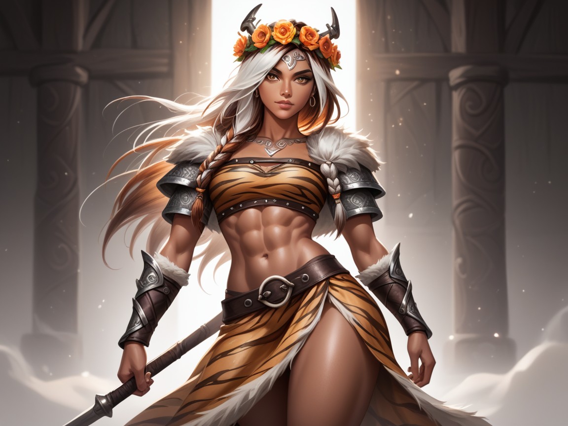Viking, One Woman, Firm Breasts Hentai AI Porn