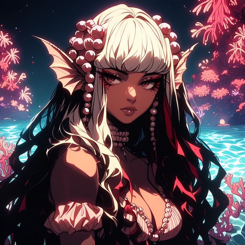 Long Tail, Coral Floor, Bust Shot Hentai AI Porn