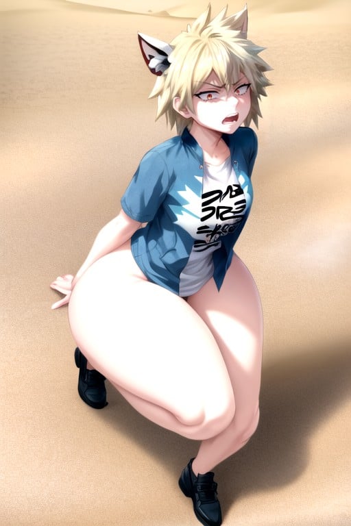 Extrêmement Lourd En Bas, Bakugou Mitsuki (my Hero Academia), NuPorno IA transsexuelle