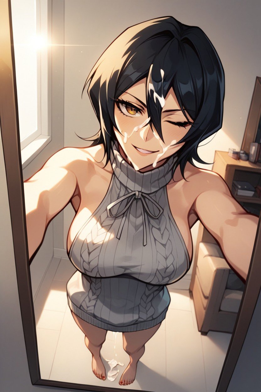 Sunny, Rukia Kuchiki From Bleach Presenting Feet, Living Room Shemale AI Porn