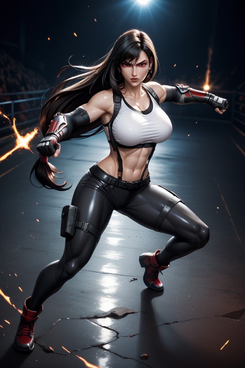 Fighting Stance, Tifa Lockhart, Full BodyニューハーフAIポルノ