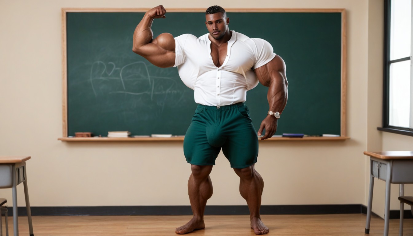 Huge Bulge, African, Muscle Growth ゲイAIポルノ