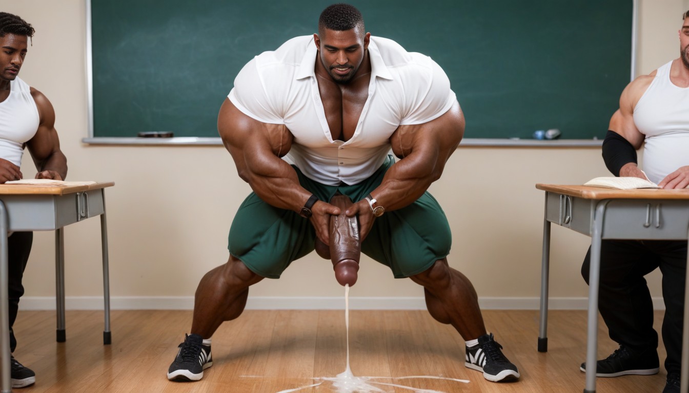 Buzzcut, Extreme Hyper Muscles, Bodybuilder AI Gay Porn