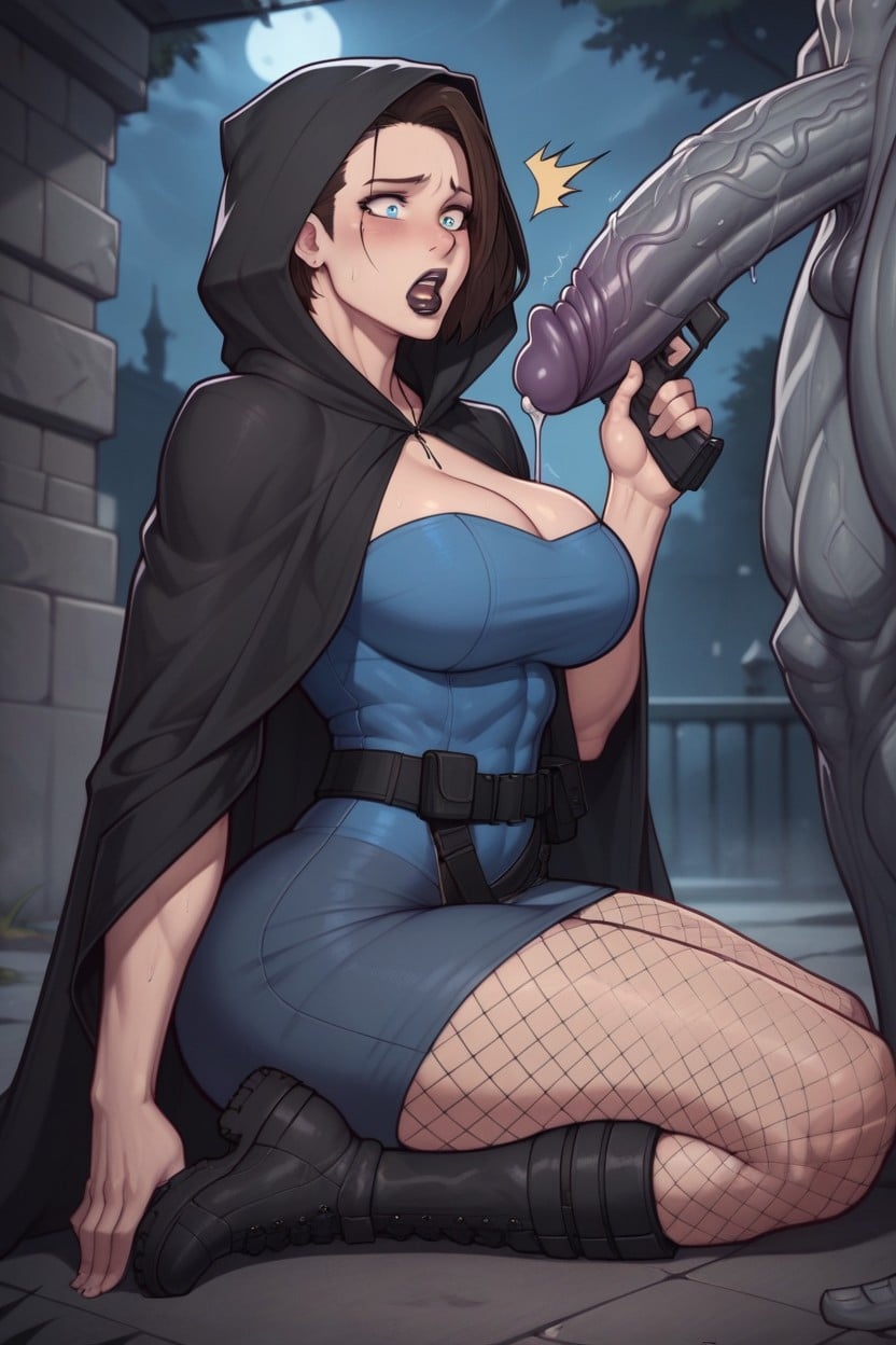 Sexy Black Lips, Precum, Hourglass Figure Hentai AI Porn