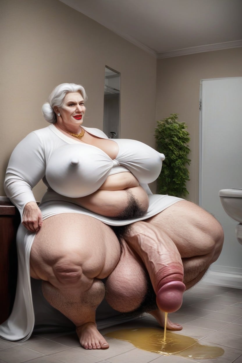 Bbw, Bathroom, Dominant AI Porn