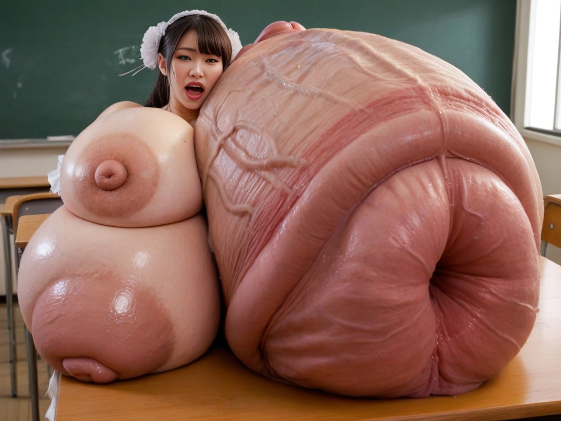Fucking Whole Body, Tons Of Cum, Side View AI Porn