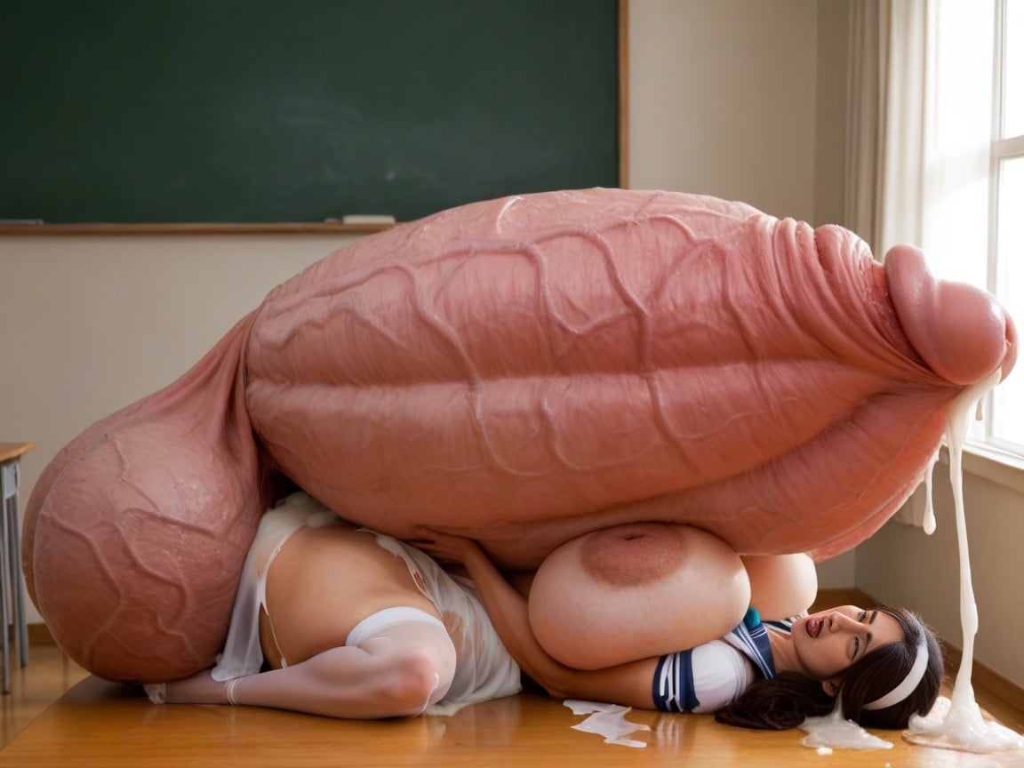 Hyper Enormous Cock, Hdr, Foreskin AI Porn
