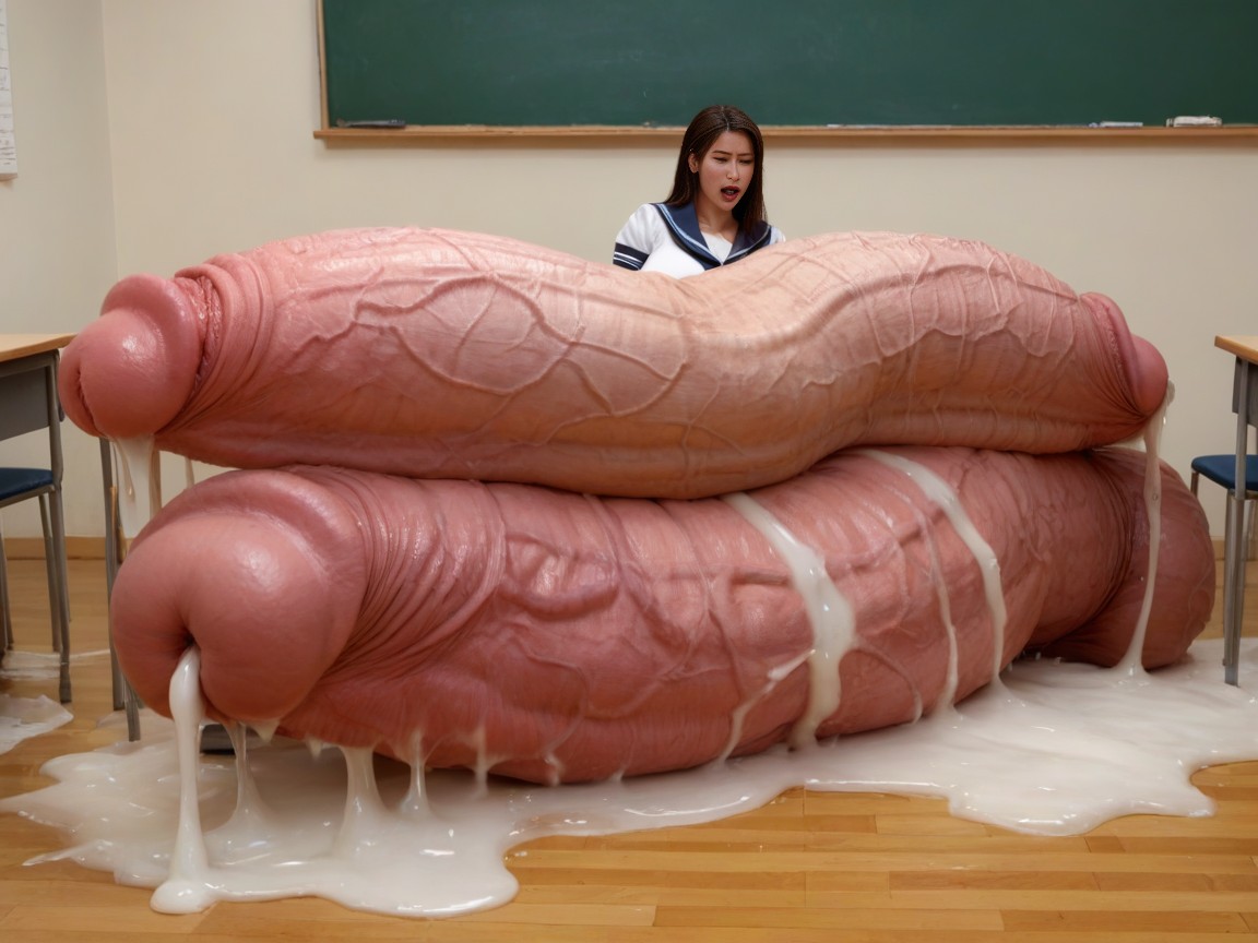 Breast Expansion, Classroom, Every Body Parts And Fleshes Are Mixed Together AI Porn