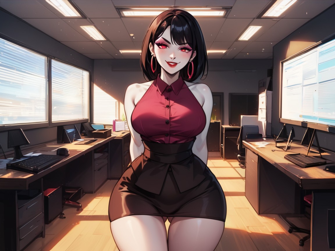 Wide Ass Cheeks, Fur Coat, Ultra Detailed Latina AI Porn