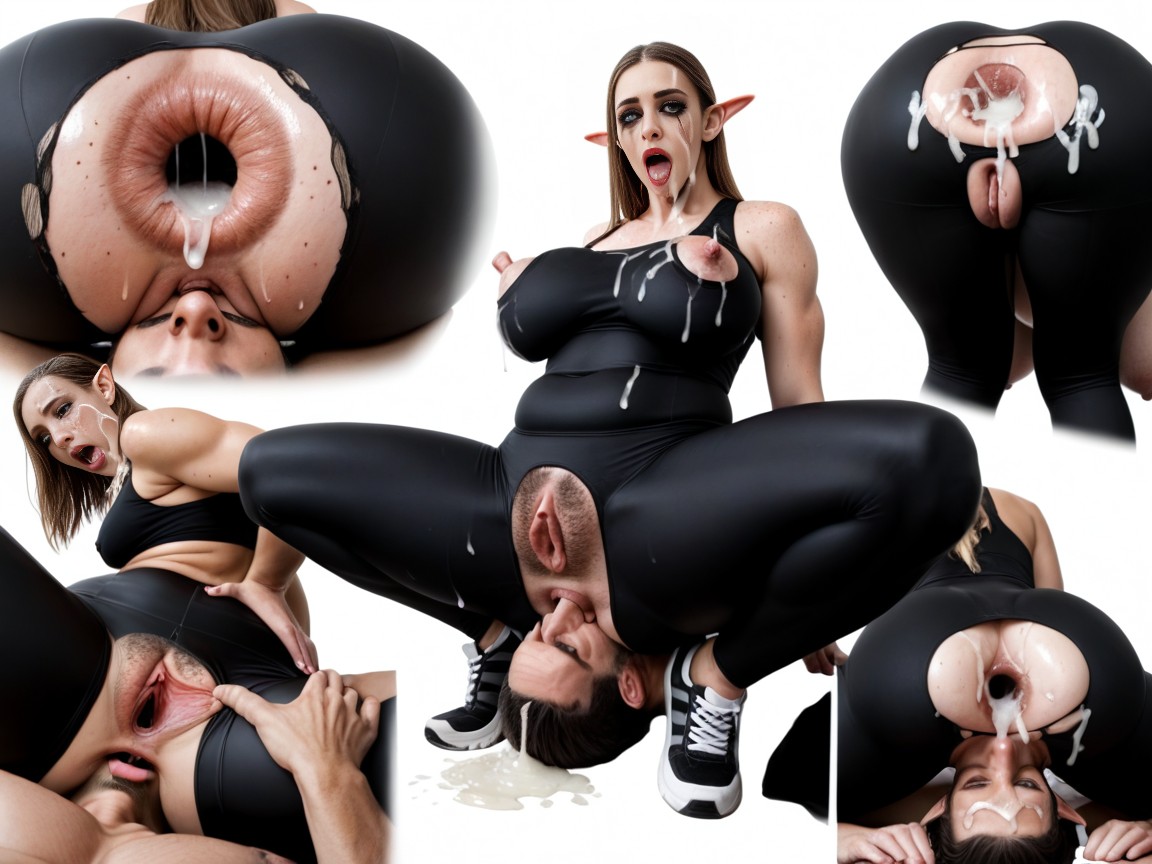 Piss Bukkake, Hyper Gaping Anus, Choking AI Porn