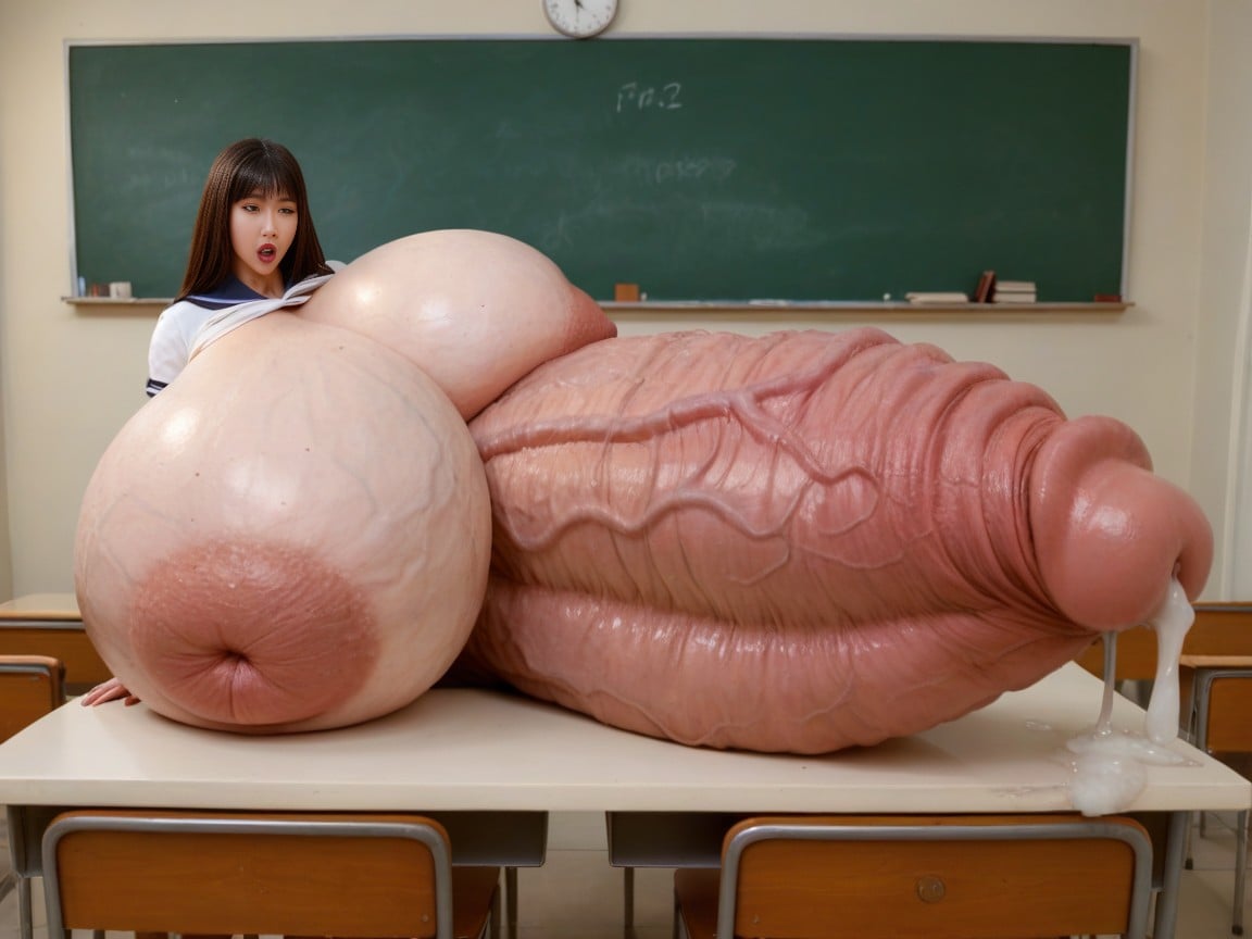 Excessive Cum, Veiny Breasts, Tons Of Cum AI Porn