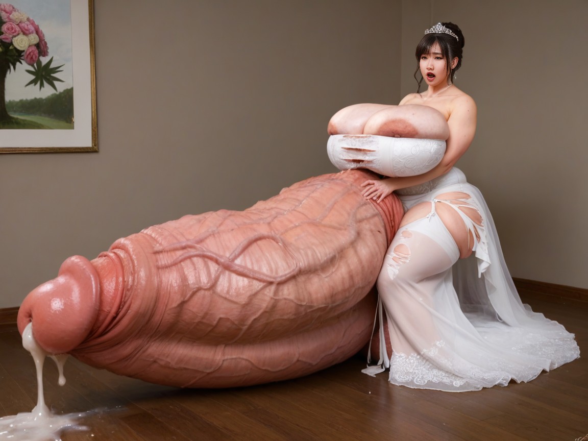 Body Fused With Her Cock And Balls, Small Ass, Hd AI Porn