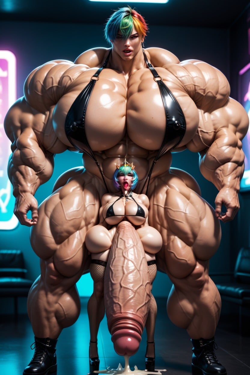 Extremely Hyper Massive Penis For Mouth, Tall, Ahegao Face Porno shemale IA