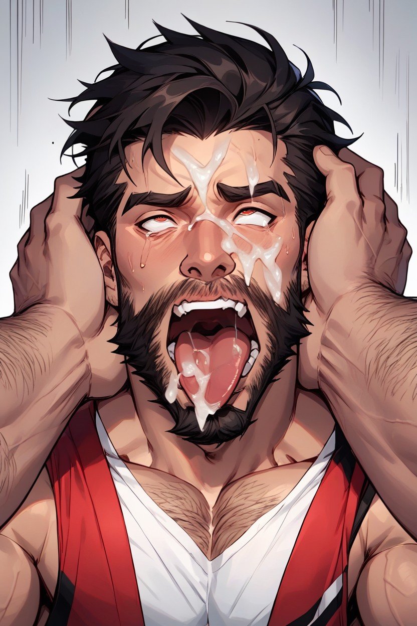 Ahegao, Orgasm, Aheago AI Gay Porn