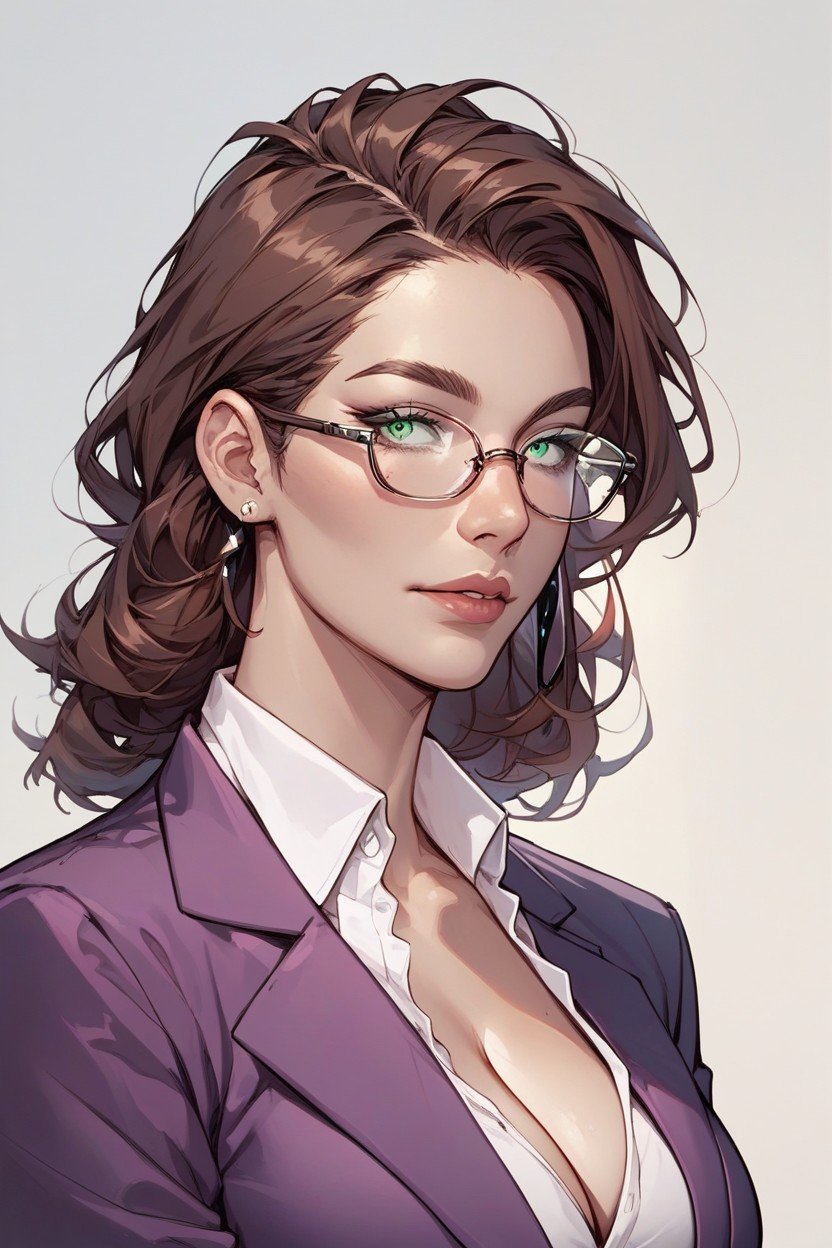 Glasses, 鮑勃切, 乳溝AI黃漫