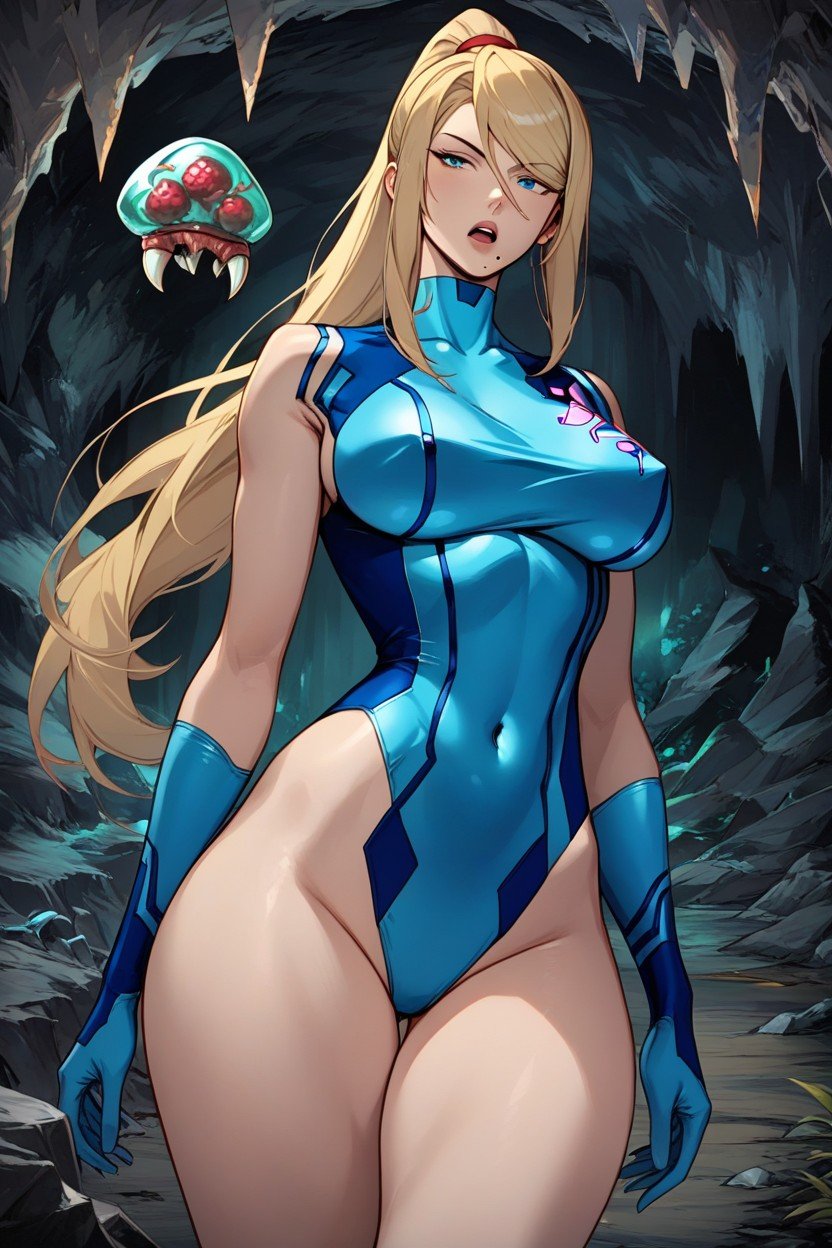 Rounded Breasts, 18+, Samus Aran헨타이 AI 포르노