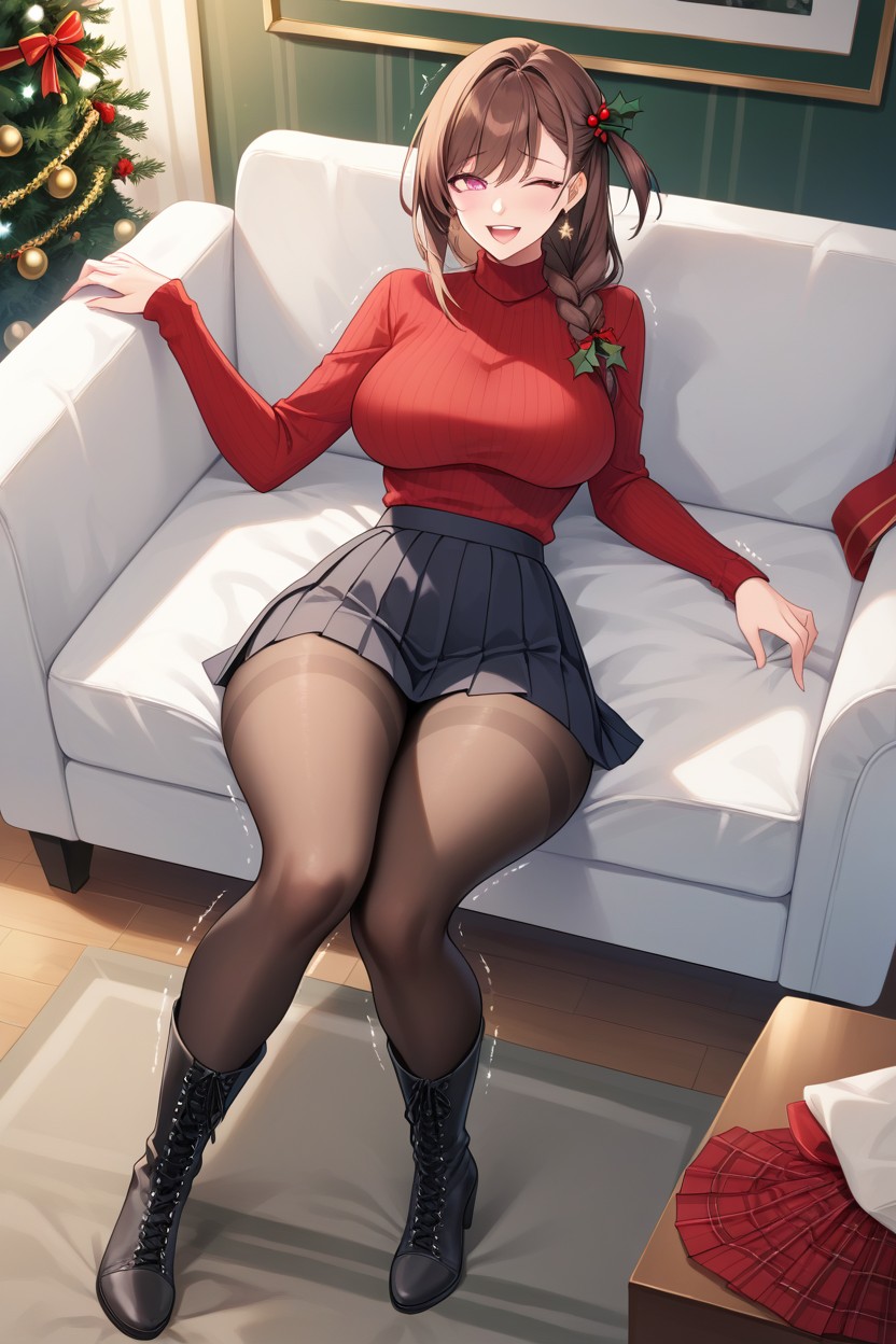 Waist, Couch, Wide Hips Hentai AI Porn
