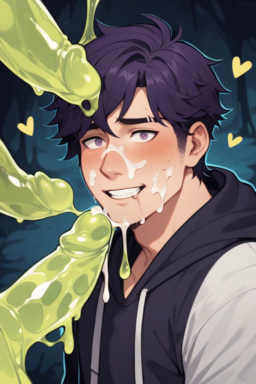 Thick, Sebastian From "stardew Valley", Cum On Face AI Gay Porn
