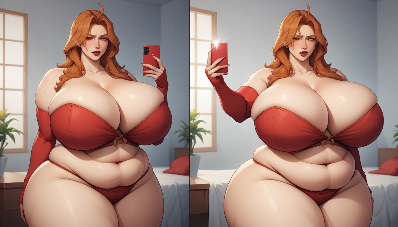 Incredible Mega Extremely Gargantuan Mega Fat Breasts, Multiple Views, Extremely Extra Mega Voluptuous Hentai AI Porn