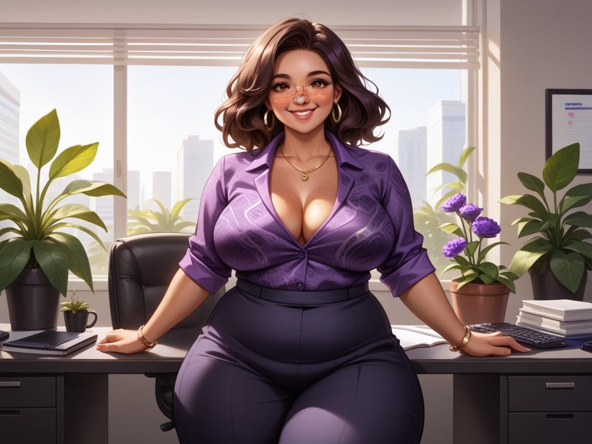 Soft Shadow, Freckles On Face, Ultra Detailed Clothing Hentai AI Porn