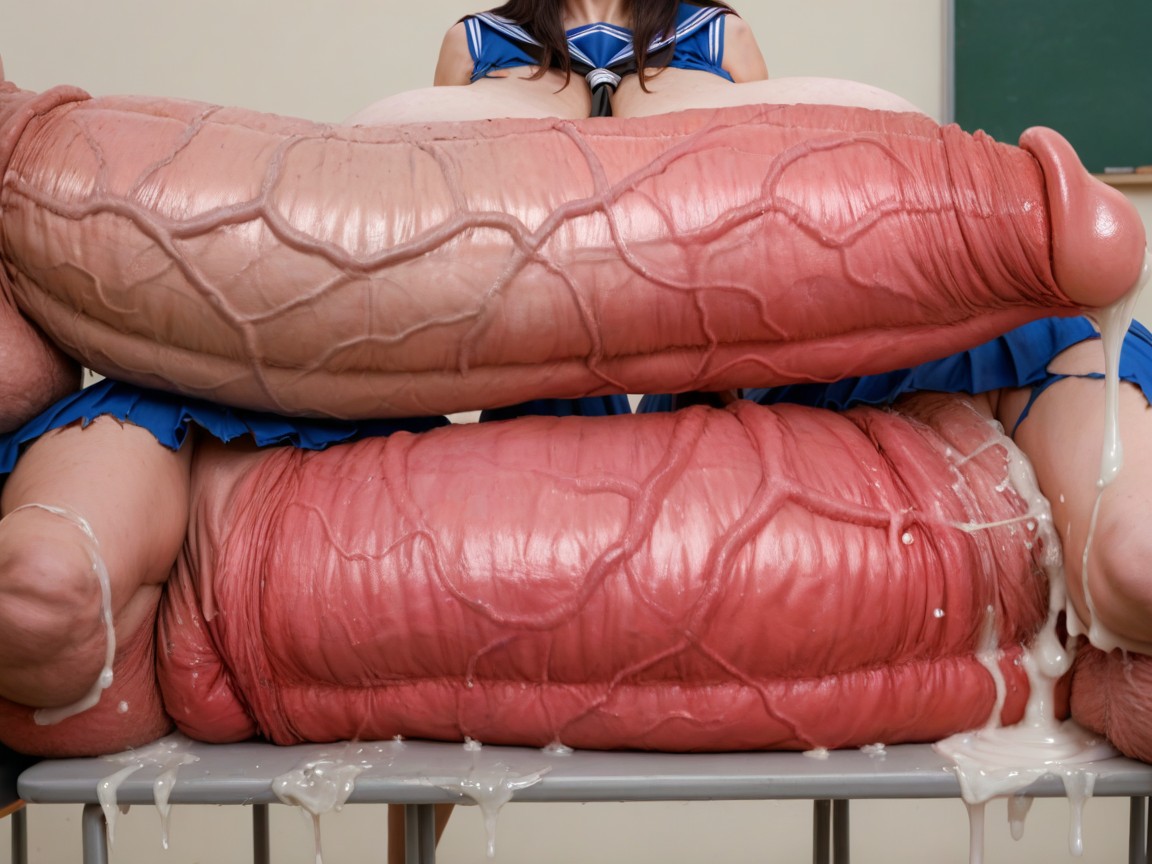 Many Genitals, Looking At Penis, Cock Vore AI Porn