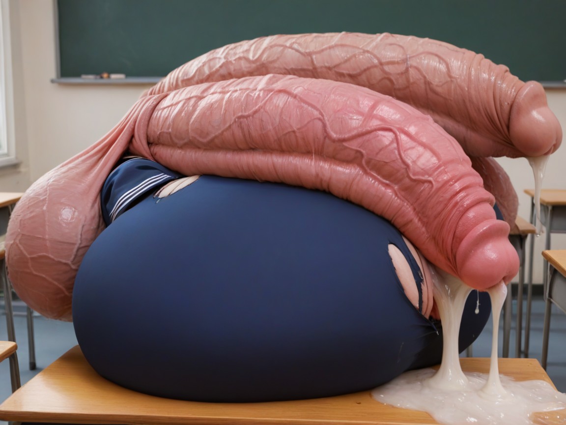 Cock Between Legs, Hyper Enormous Cock, Hdr AI Porn