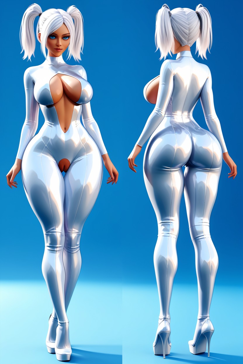No Zipper, High Heels, Crotchless Clothing Hentai AI Porn